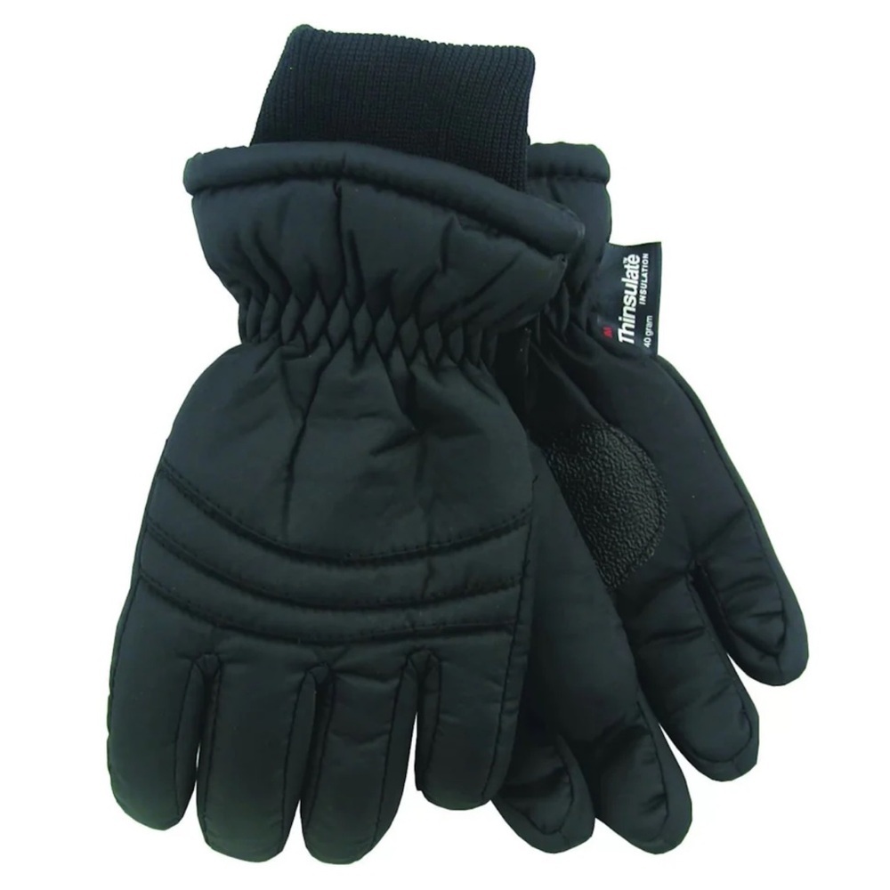 NWOT Thinsulate Insulation Black Ski Gloves OS Unisex